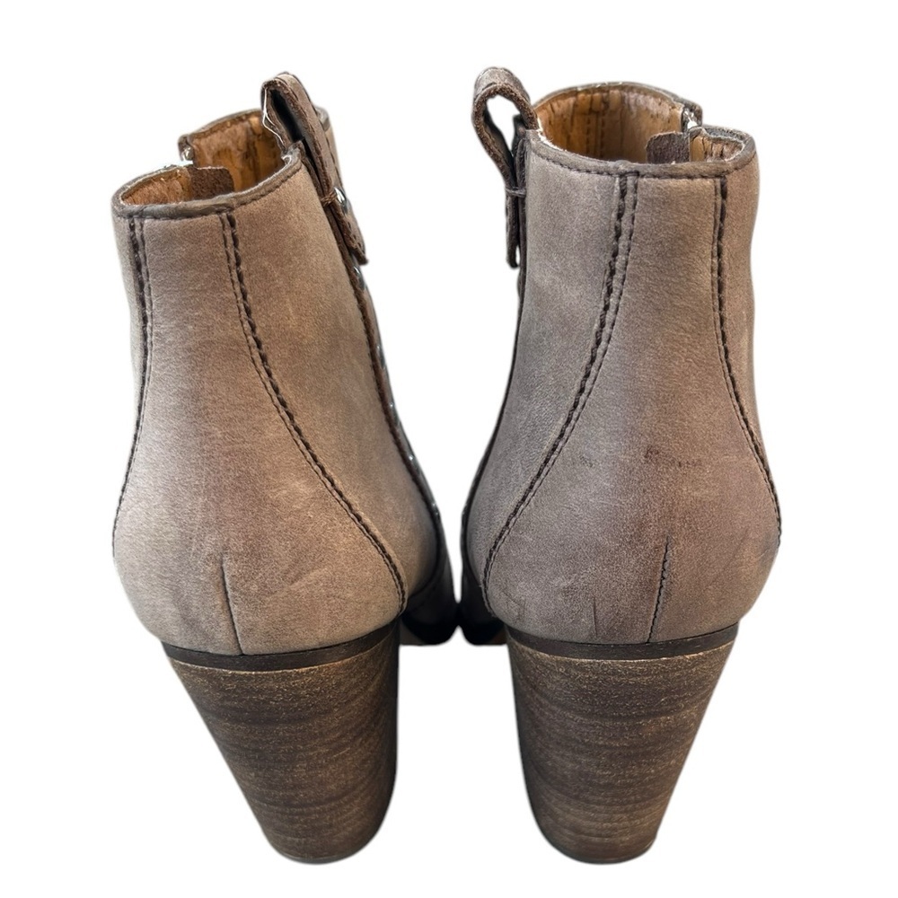 Coach Haven Tan Leather Studded Ankle Booties- Size 6B - Picture 4 of 14